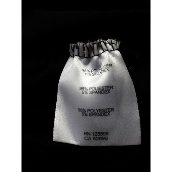 Ellen Tracy Black Ruched Sides Tunic With Embellishment Around Neck Large - Picture 8 of 8